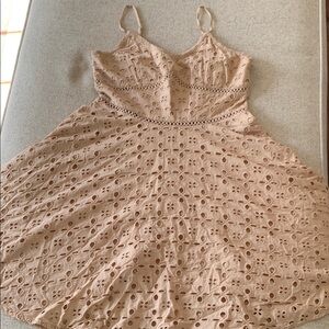 Elegant Cream Lace Dress